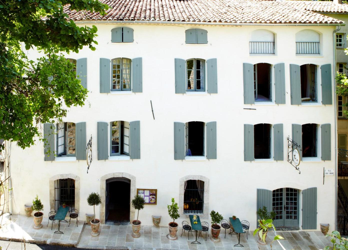 Hotel Restaurant Des Deux Rocs Seillans Exterior foto